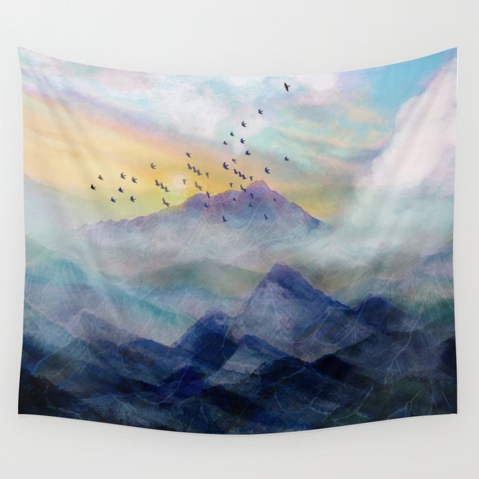 Society6 mountain tapestry online