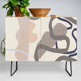 Organic Abstract in neutral tones Credenza