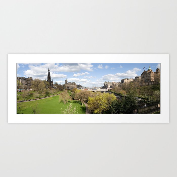 Edinburgh, Scotland panorama Art Print