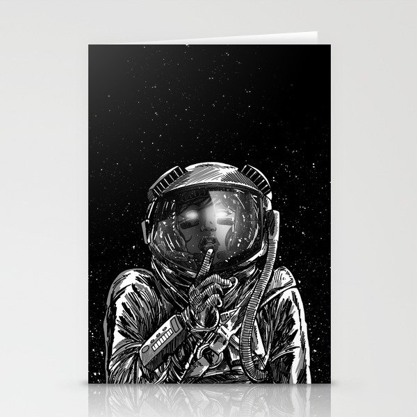 The Secrets of Space Stationery Cards