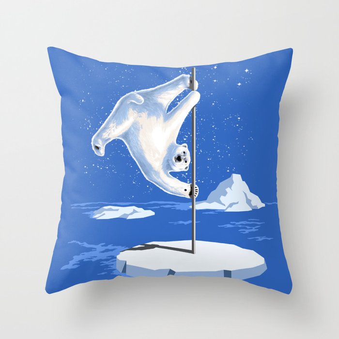 North Pole Dancer Throw Pillow