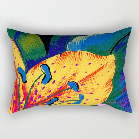 Let's Go Abstract Rectangular Pillow