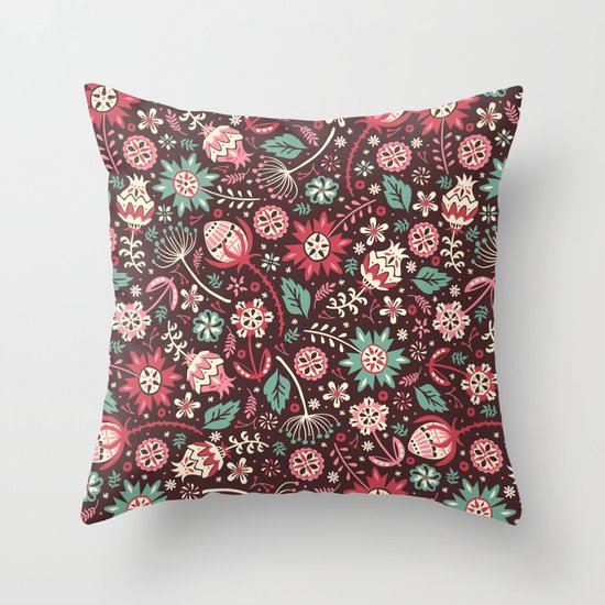 Wallflowers Throw Pillow