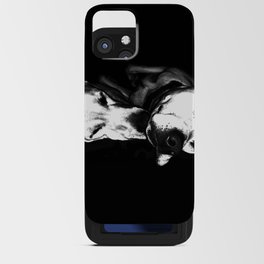 Sweet Dreams - Black And White Dog Art iPhone Card Case