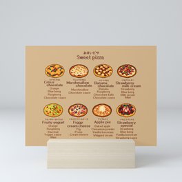 Sweet pizza Mini Art Print