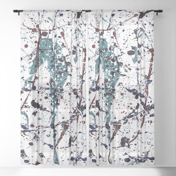 Mint Chocolate Chip Sheer Curtain By Rockettgraphics Society6