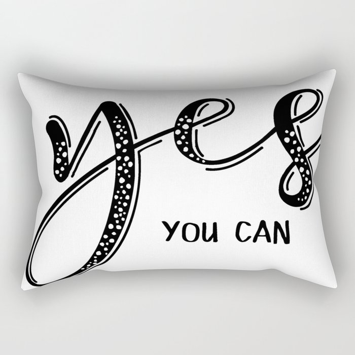 Yes you can Rectangular Pillow