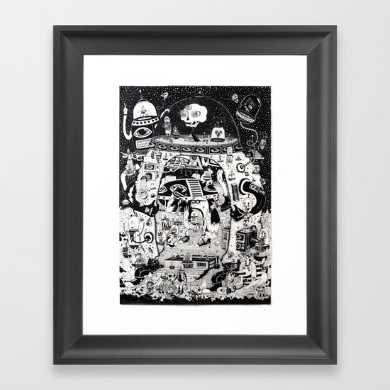 contacto real Framed Art Print