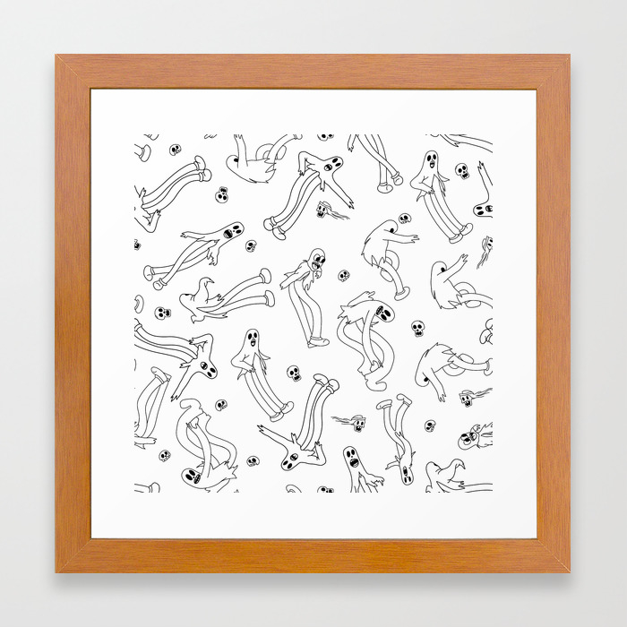 Koko The Clown Is A Ghost Two Framed Art Print By Axelle1410 Society6