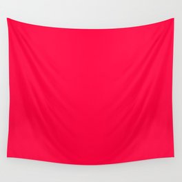 ROSE RED SOLID COLOR. Vibrant Red Plain Pattern  Wall Tapestry