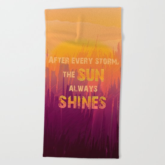 Abstract Golden Sunrise in Mountains Beach Towel