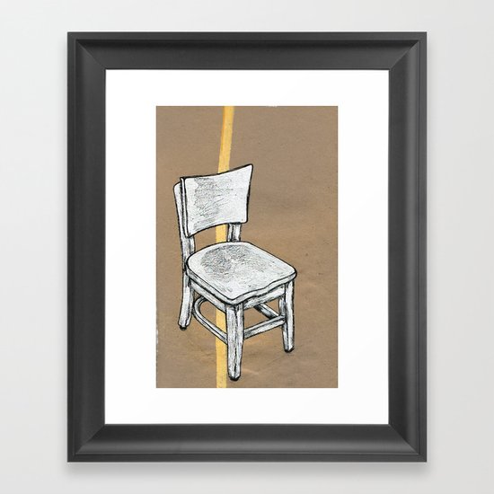 Right Chair Framed Art Print
