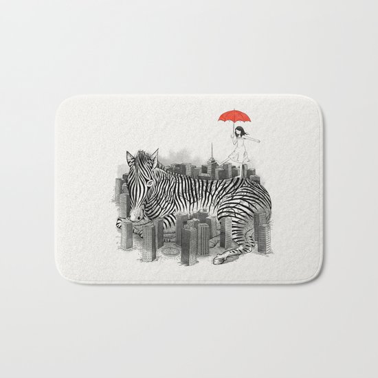 Crossing Zebra Bath Mat