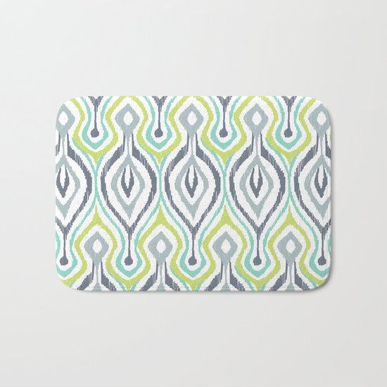 Sketchy IKAT Bath Mat