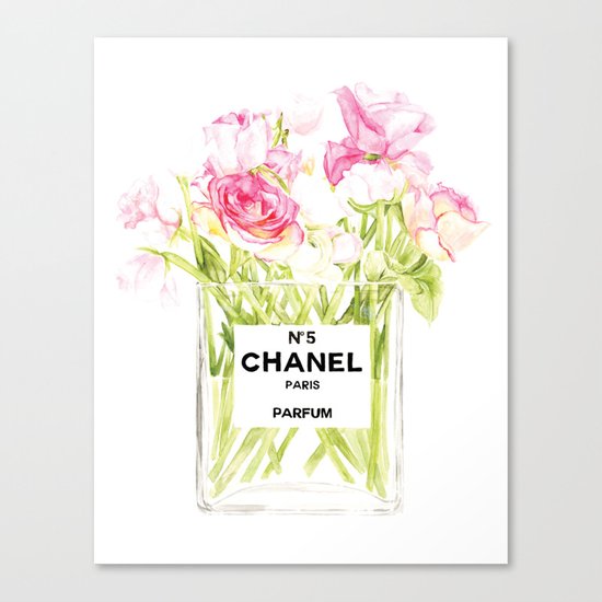 PERFUME FLORAL No.5 Canvas Print