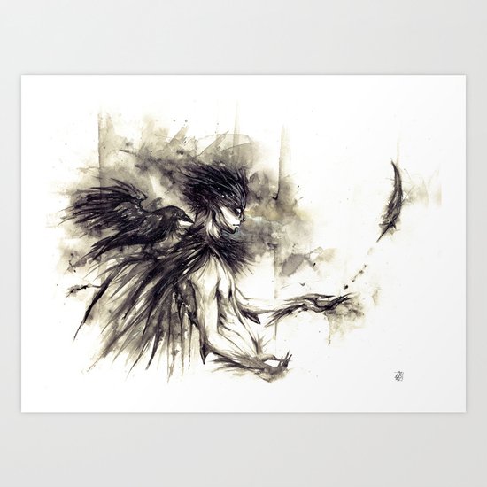 CORVUS CORAX Art Print