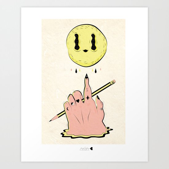 i can touch it Art Print