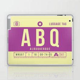 Luggage Tag B - ABQ Albuquerque USA Laptop Skin