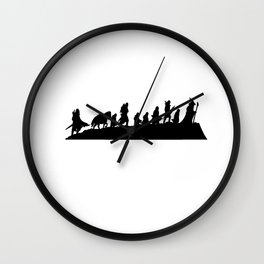Fellowship of the Ring Silhouette Wall Clock