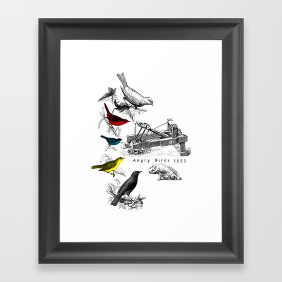 Etude - Angry Birds Framed Art Print