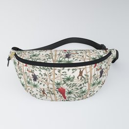 Red Parrots and Pelicans Fanny Pack