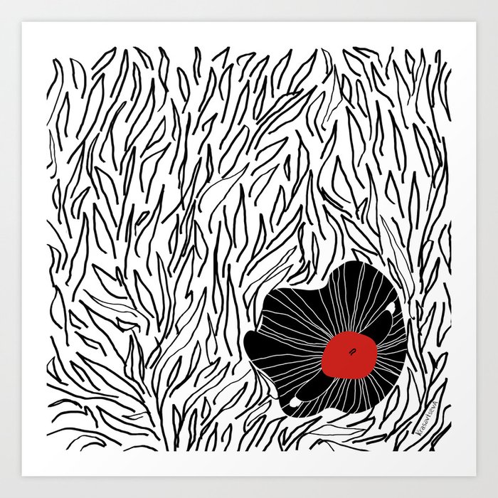 Little Red Riding Hood Art Print By Krasavtseva Oleksa Society6
