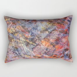 Colorful Red And Purple Abstract Art - Deep Breath Rectangular Pillow