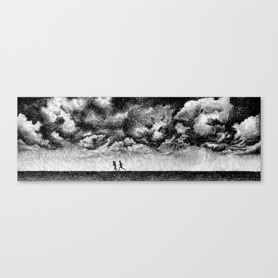 Fingerprint - Rainfall Canvas Print