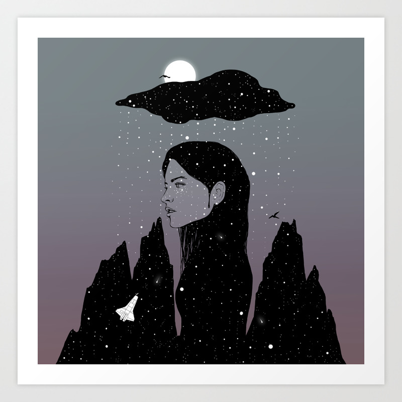 If My Dark Cloud Were Full Of Stars I D Let It Hang Over Me Art Print By Norman Duenas Society6