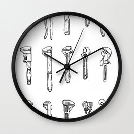 A Wrenching Tribute Wall Clock