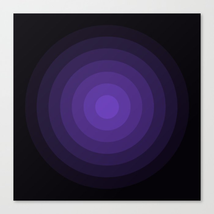 Radial Purple Canvas Print