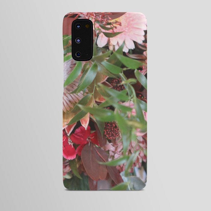 Mixed Flower Leaves  Android Case