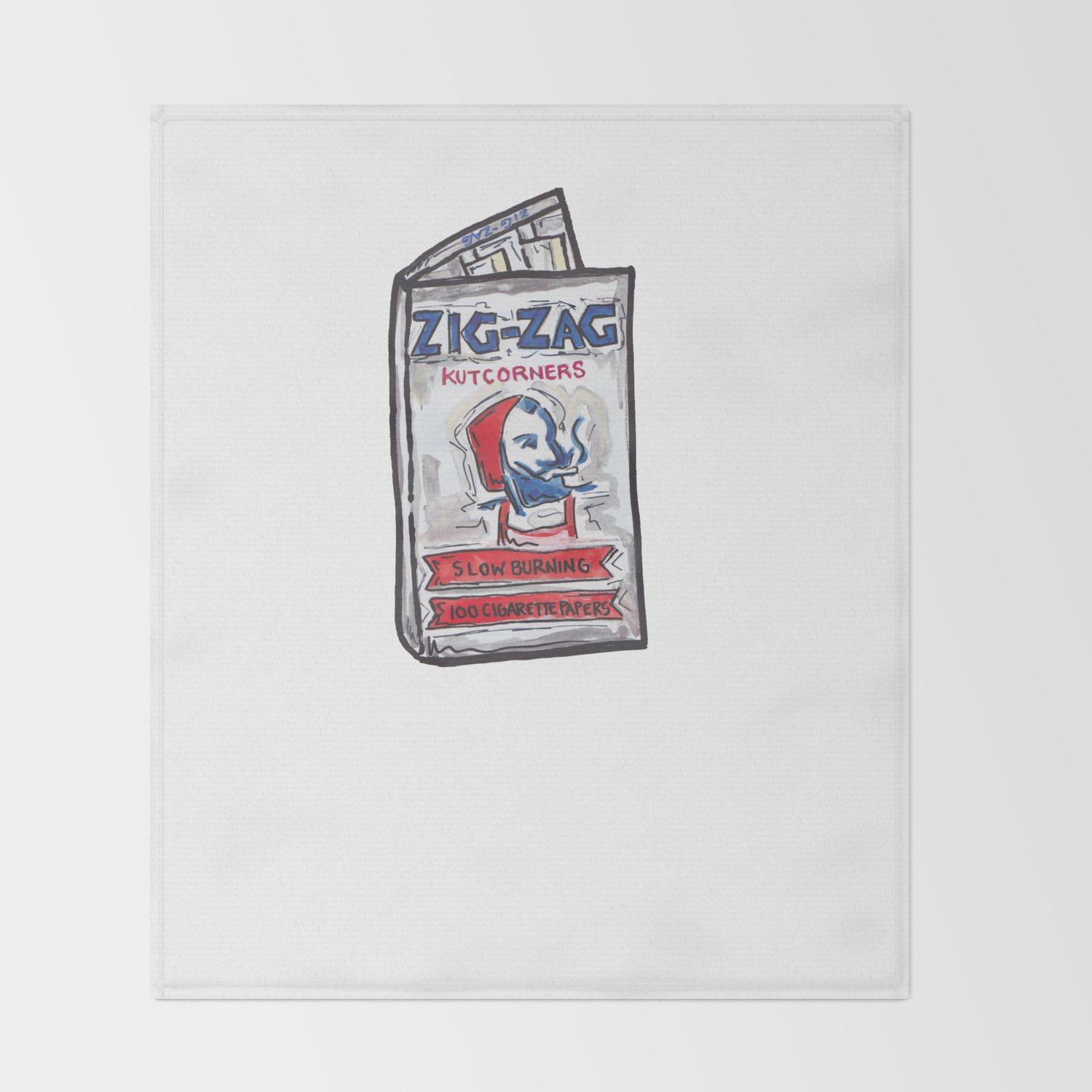 Zig Zag Rolling Papers Throw Blanket By Snackpaintings Society6 Zig Zag Rolling Papers Throw Blanket By Snackpaintings Society6
