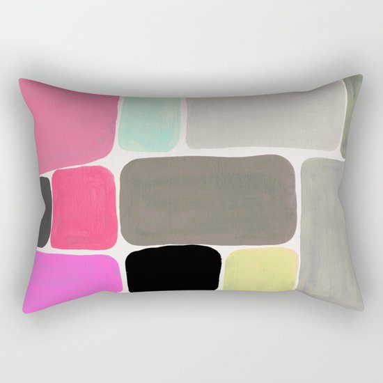 colour + pattern Rectangular Pillow