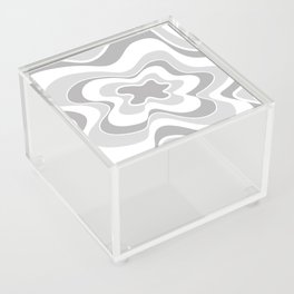 Abstract pattern - gray. Acrylic Box