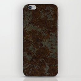 Dark brown rusted iPhone Skin