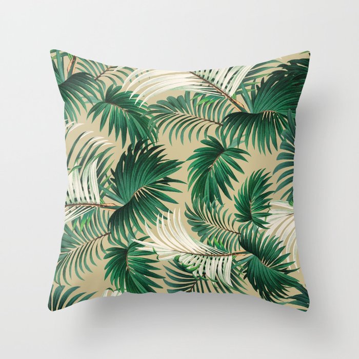 Tropical Jungle Throw Pillow