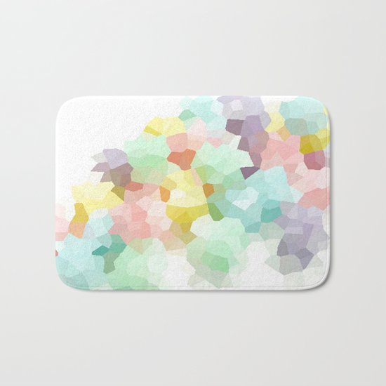 Pastel Abstract Bath Mat