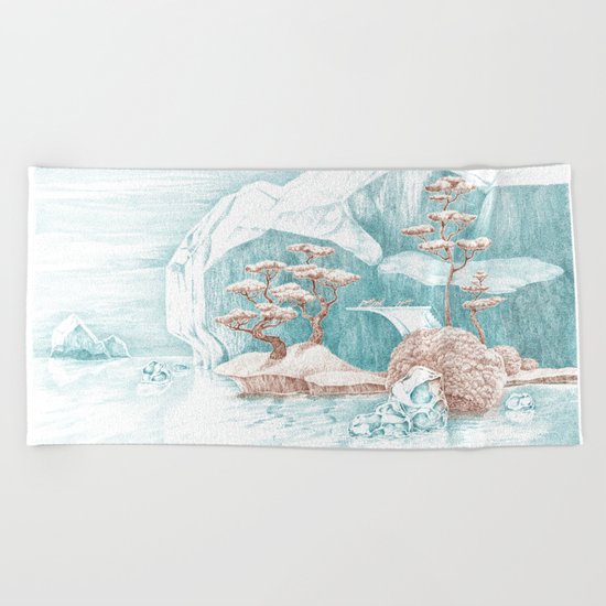 Arctic Mirage Beach Towel