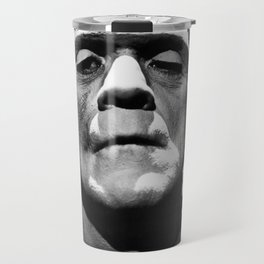 Frankenstein 1933 classic icon image, flawless, timeless horror movie classic Travel Mug