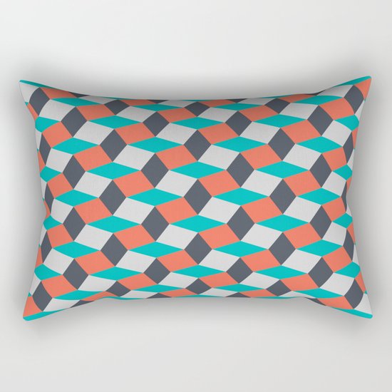 Four Colors Rectangular Pillow