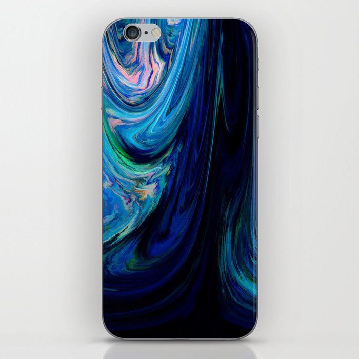 Melancholic Blue Diffraction Pattern iPhone Skin