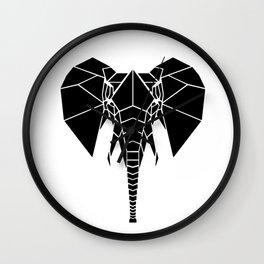 Black Elephant Wall Clock