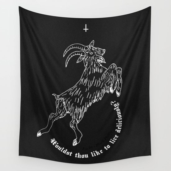 The Witch Black Phillip Wall Tapestry By Juareztanure Society6