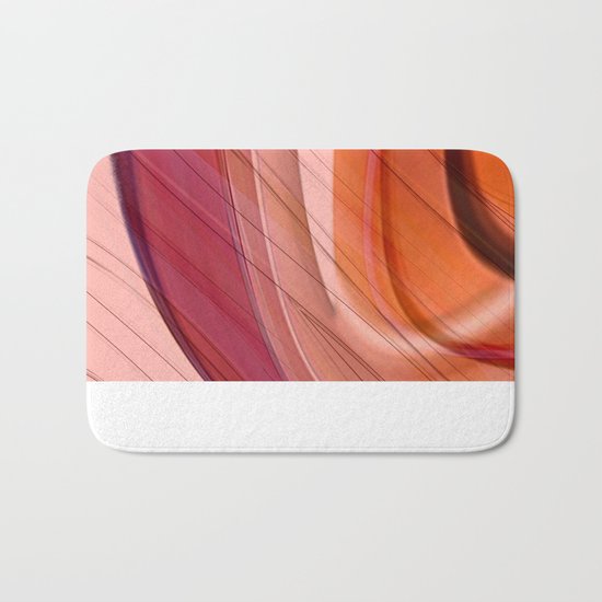 Colorgradient purple and orange Bath Mat