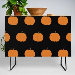 Seamless Pattern with Pumpkins. Halloween Background.  Credenza