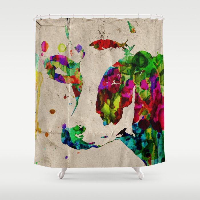Watercolor Rainbow Cow Color Painting Poster Print By Robert Erod