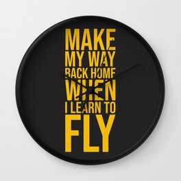 Learn to Fly  Wall Clock