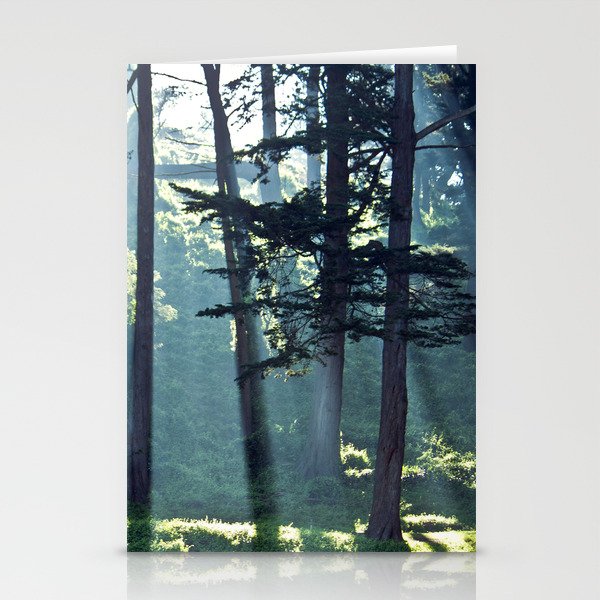 Trees In The Fog Stationery Cards