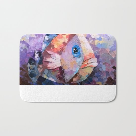 Currency fish Bath Mat